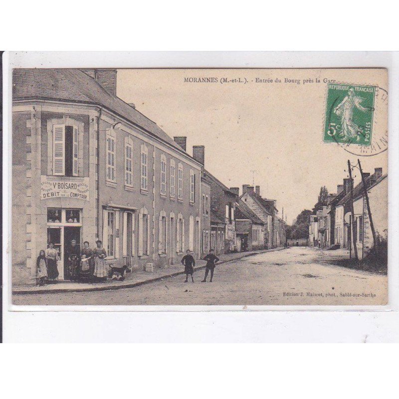 MORANNES: entrée du bourg près la gare - très bon état