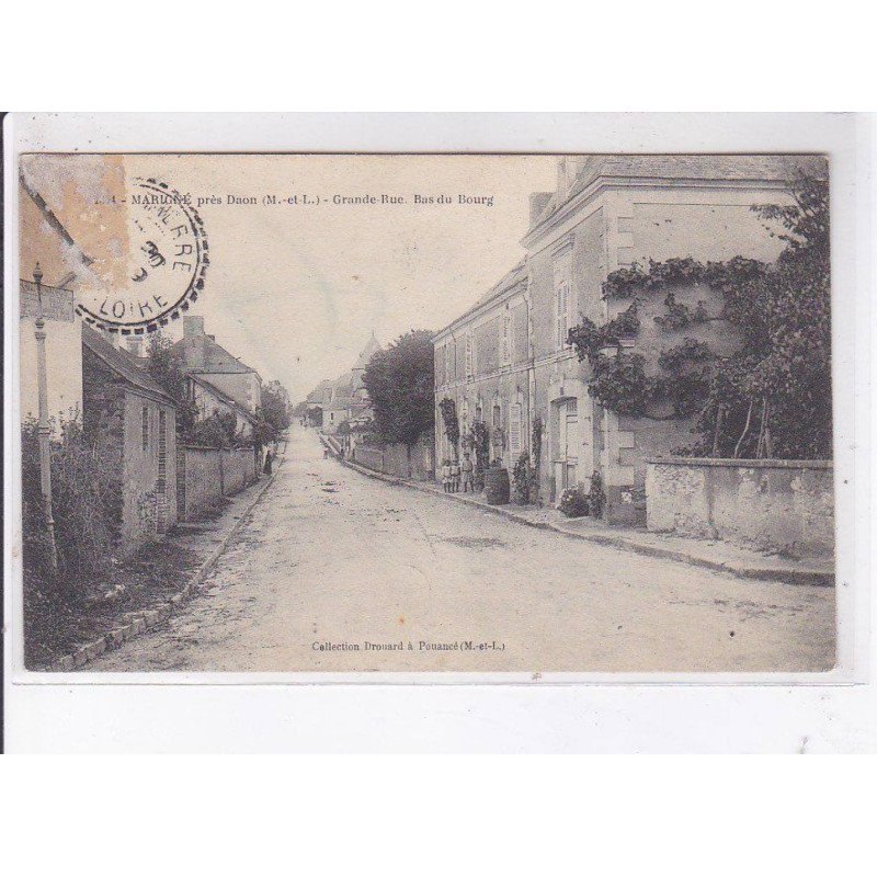 MARIGNE: grande rue, bas du bourg - état