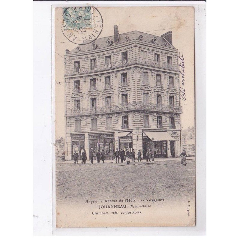 ANGERS: annexe de l'hôtel des voyageurs, jouanneau, chambres très confortables - très bon état