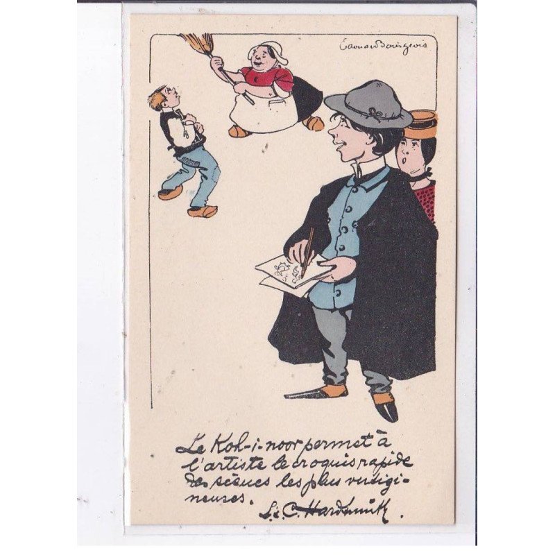 PUBLICITE : Le Koh I Noor - crayon a papier  (illustrée par Erdouard Bourgeois)- très bon état