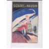 PUBLICITE : Les automobiles SIZAIRE et NAUDIN (illustrée par Fonseca) - état (coupée - carte courte)