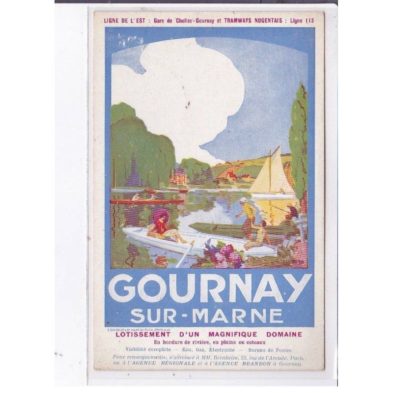 PUBLICITE : Gournay sur marne - lotissement  - agence Brandon  - très bon état