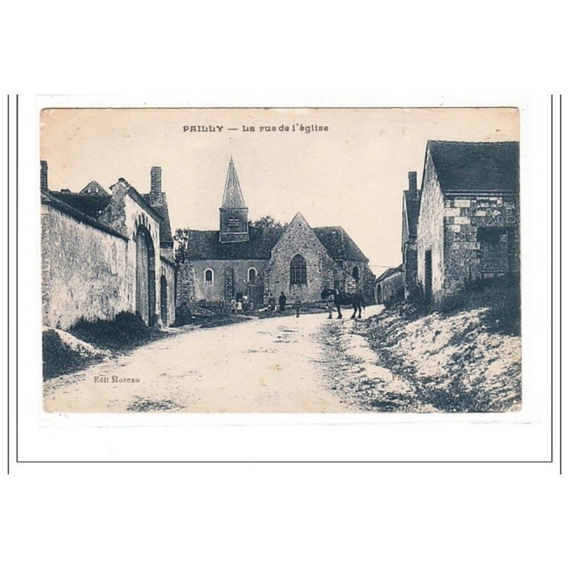PAILLY : la rue de l'eglise - tres bon état