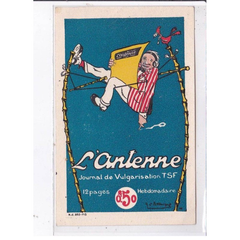 PUBLICITE : journal de vulgarisation "l'Antenne" - très bon état