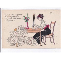 PUBLICITE : La plume Waterman - illustrée par Johannès - très bon état