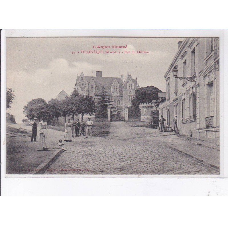 VILLEVEQUE: rue du château - très bon état