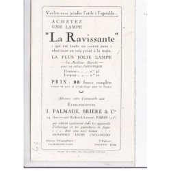 PUBLICITE : la lampe "la Ravissante - création Palmabronz" - très bon état