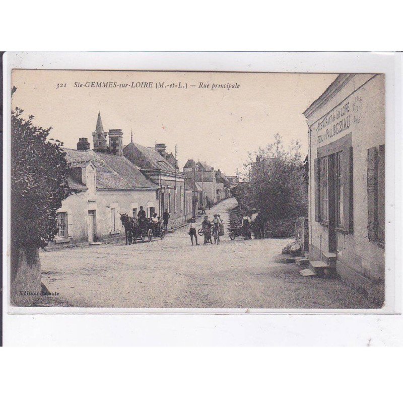 SAINTE-GEMME-sur-LOIRE: rue principale - état