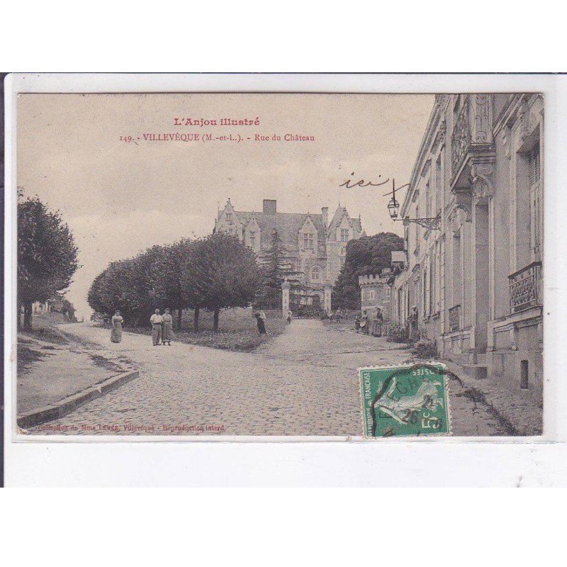 VILLEVEQUE: rue du château - très bon état