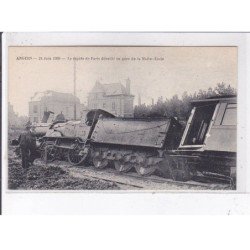 ANGERS: 21 juin 1908 le rapide de paris déraillé en gare de la maître-école - très bon état