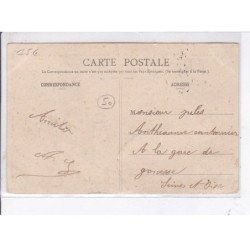 CHERBOURG: la poste aux choux en escadre, le départ des canots d'approvisionnement du béton - très bon état