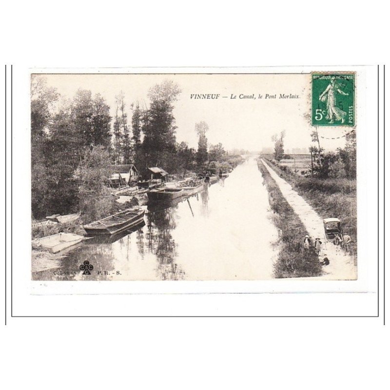 VINNEUF : le canal, le pont morlaix - tres bon état