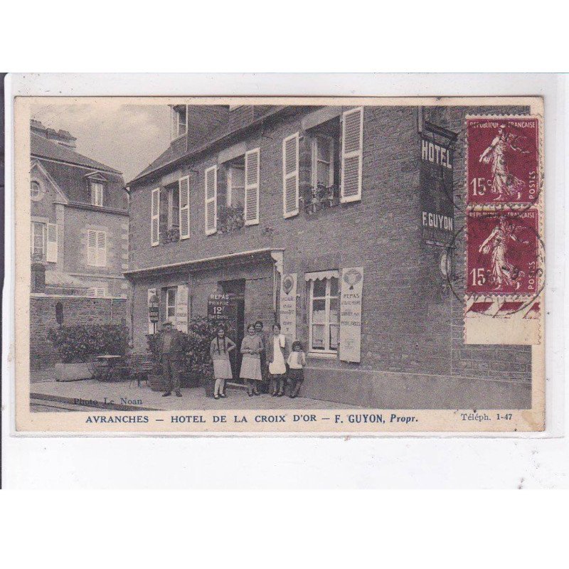 AVRANCHES: hôtel de la croix d'or - très bon état