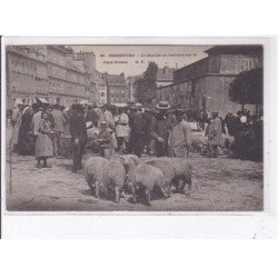 CHERBOURG: le marché au bestiaux sur la place divette - très bon état