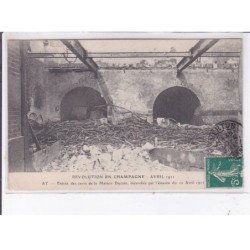 AY: entrée des caves de la maison ducoin, incendiée par l'émeute avril 1911 - très bon état