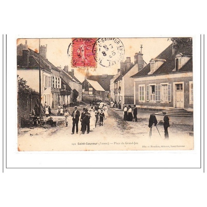 SAINT-SAUVEUR : place du grand-jeu (mariage) (photographe) -  état
