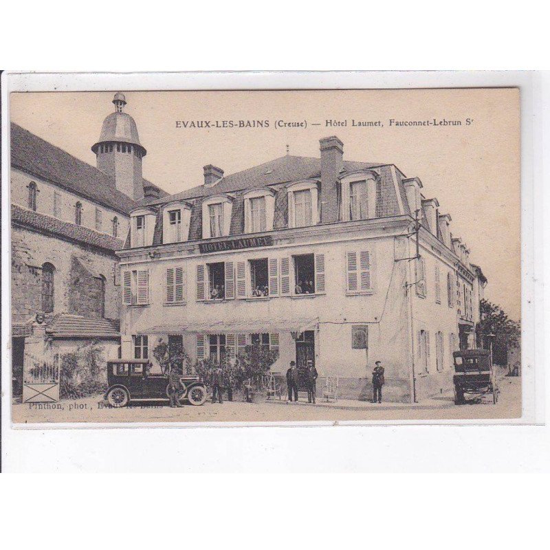 EVAUX-les-BAINS: hôtel laumet, fauconnet-lebrun - très bon état