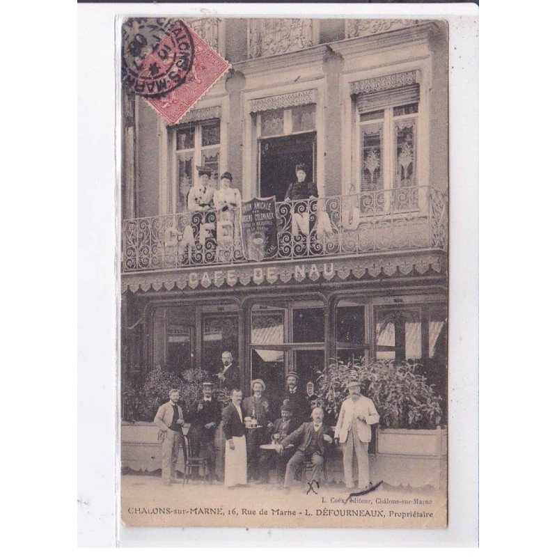 CHALONS-sur-MARNE: café de nau - état