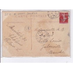 CHALONS-sur-MARNE: porte sainte-croix, carte double - très bon état