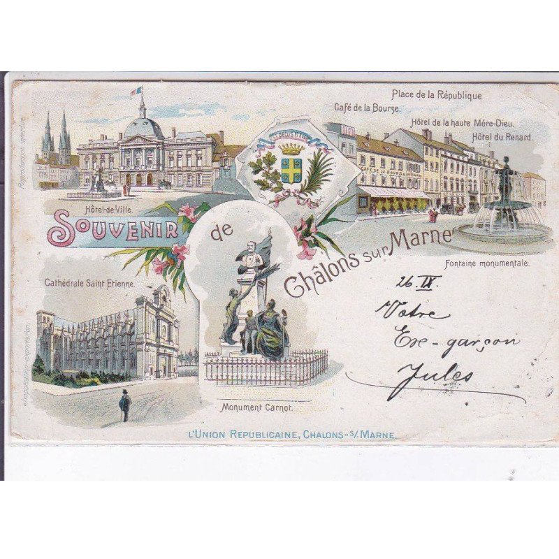 CHALONS-sur-MARNE: souvenir - état