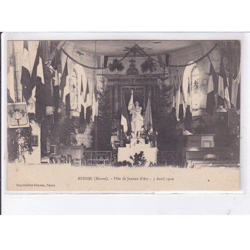 EPENSE: fête de jeanne d'arc, 3 avril 1910 - très bon état