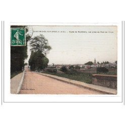 SAINT-MICHEL-sur-ORGE : route de monthéry, vue prise du pont de l'orge - tres bon etat