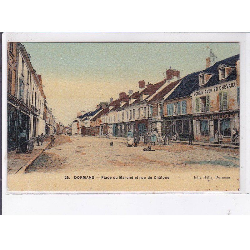 DORMANS: place du marché et rue de châlons - très bon état