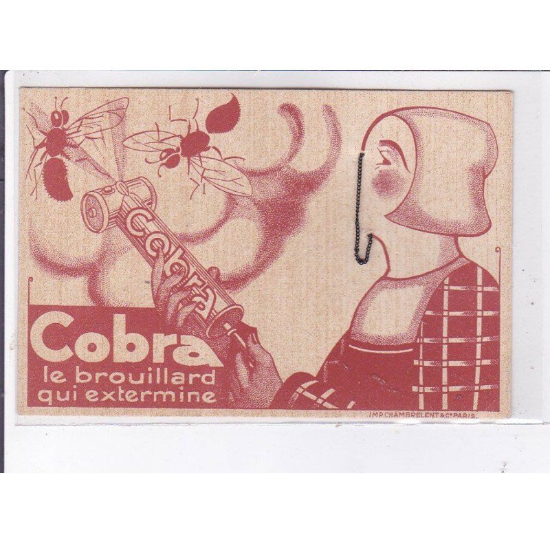 PUBLICITE : insecticide Cobra "le brouillard qui extermine" - très bon état
