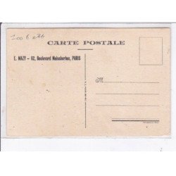 PUBLICITE : caricature - salon de coiffure MAZY au 62 boulevard Malesherbes - état