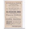 PUBLICITE : revue réaliste de Francis CARCO "Ces messieurs dames" illustrée par Paul COLIN (studio de Paris) TBE