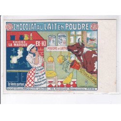 PUBLICITE : chocolat au lait en poudre EX KI - très bon état
