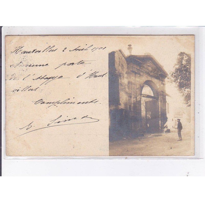 HAUTVILLERS: porte de l'abbaye - très bon état