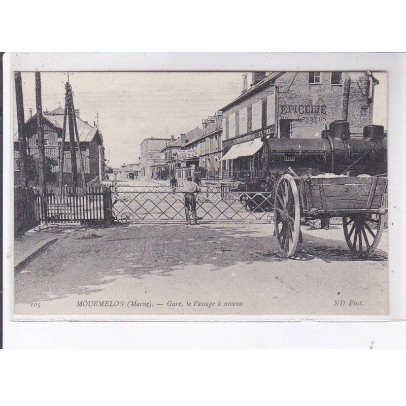 MOURMELON: gare le passage à niveau - très bon état