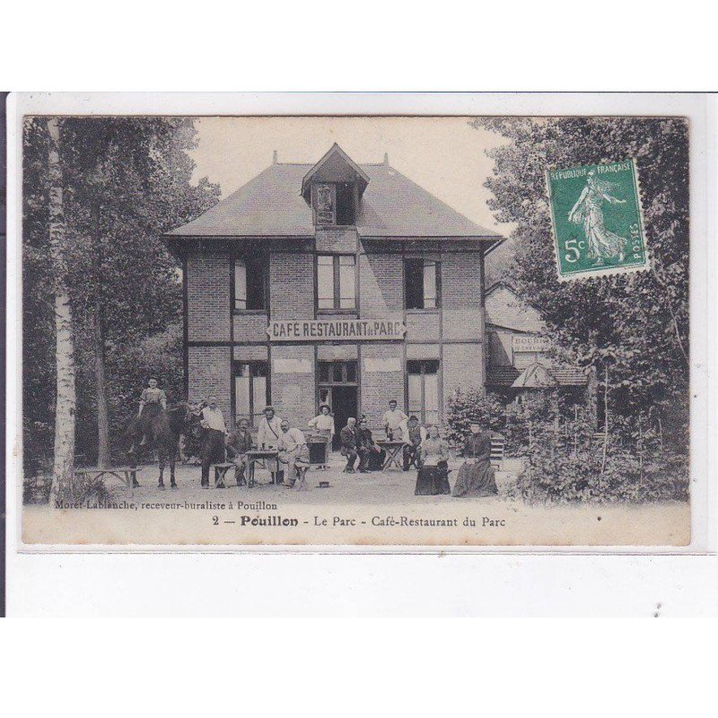 POUILLON: le parc, café-restaurant du parc - très bon état