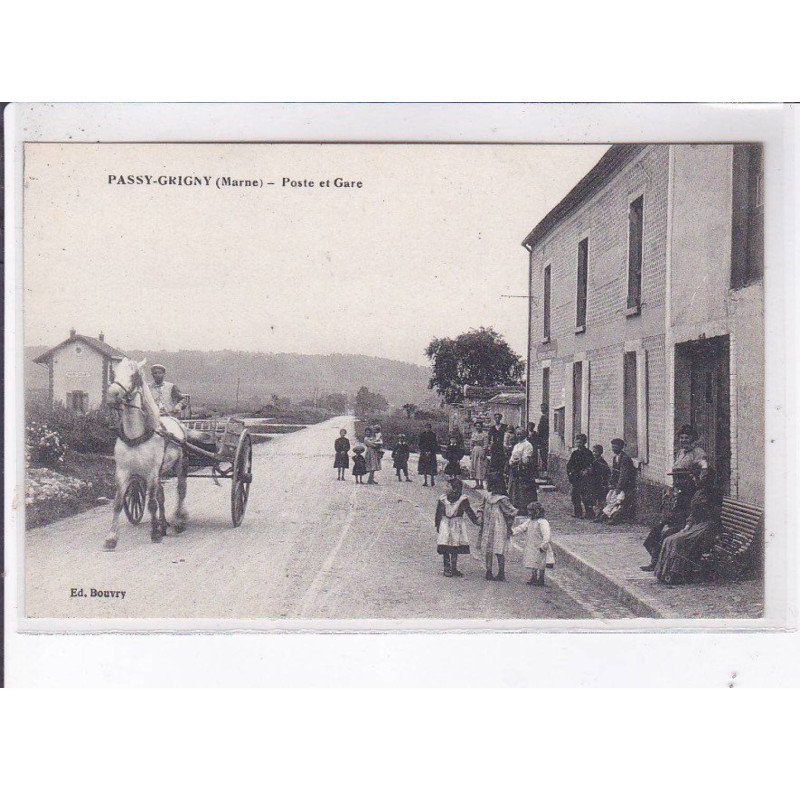 PASSY-GRIGNY: poste et gare - très bon état PASSY-GRIGNY: poste et gare - très bon état