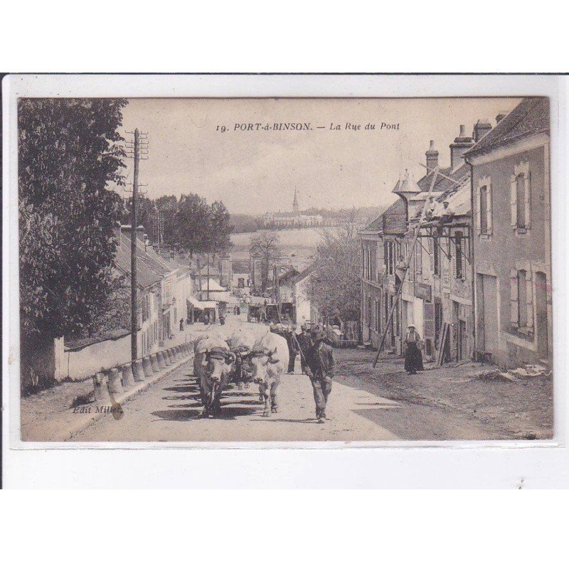 PORT-à-BINSON: la rue du pont - très bon état PORT-à-BINSON: la rue du pont - très bon état