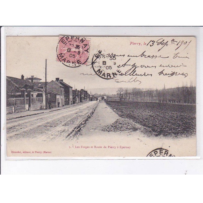 PIERRY: les forges et route de pierry - très bon état