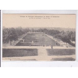 REIMS: clinique de chirugie orthopédique et sanatorium, 18 rue de courlancy, vue du parc - très bon état