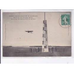 REIMS: grande semaine d'aviation, blériot sur monoplan fait le tour de piste - très bon état