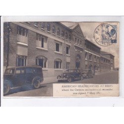 REIMS: american headquarters where ther german unconditional surrender was signed 7 may 1945 - très bon état
