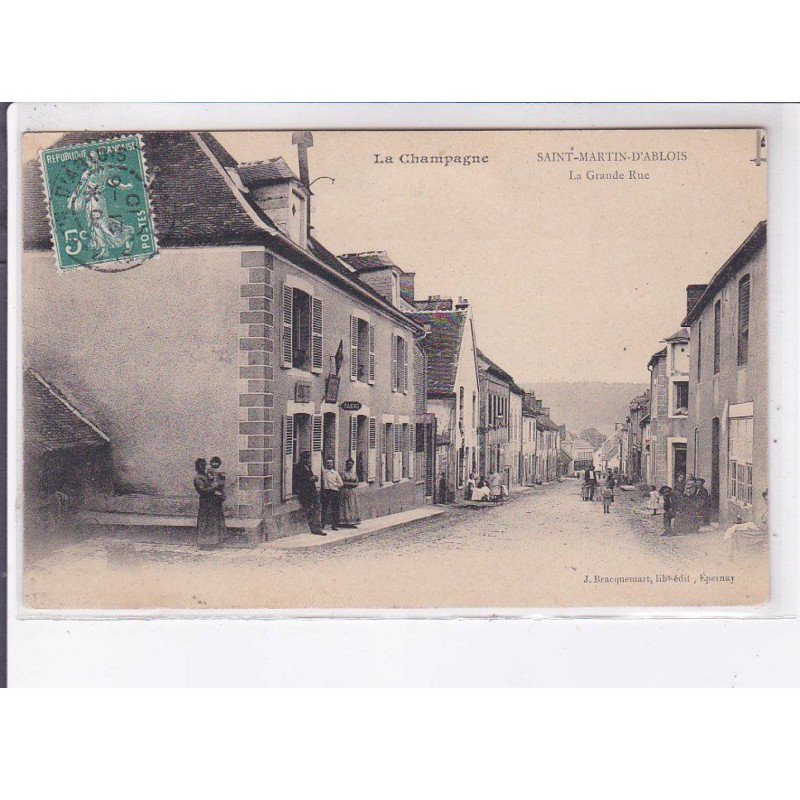 SAINT-MARTIN-D'ABLOIS: la grande rue - très bon état SAINT-MARTIN-D'ABLOIS: la grande rue - très bon état