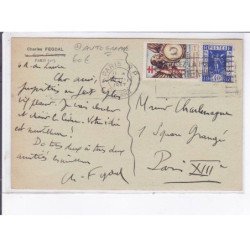 PUBLICITE : "Chose et gens des Halles" dessin de André Warnod - Charles Fegdal (autographe) - très bon état