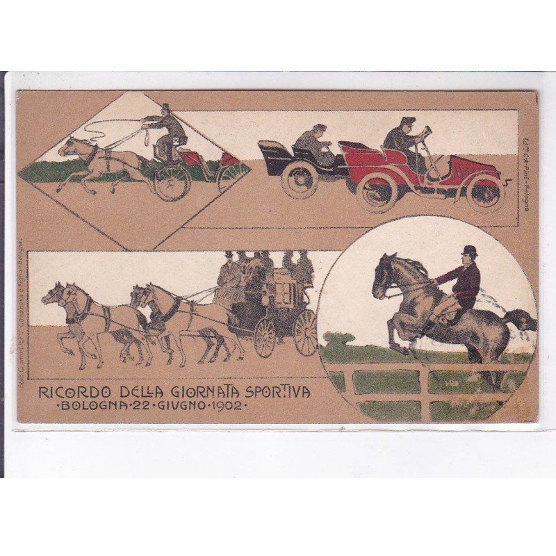 PUBLICITE : ricordo della giornata sportiva Bologna 1902 - très bon état