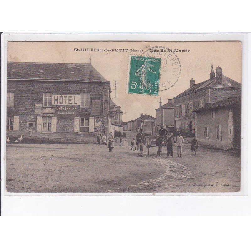 SAINT-HILAIRE-le-PETIT: rue de saint-martin, hôtel chartreuse - état