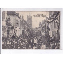 SEZANNE: fêtes de 1912, grande rue, le défilé - état