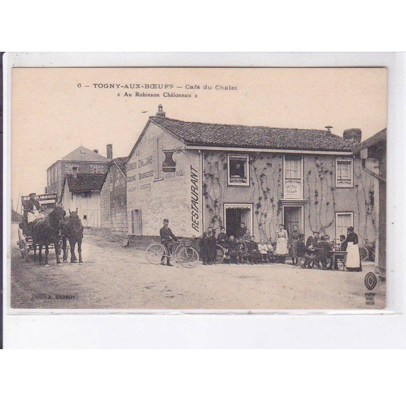 TOGNY-aux-BOEUFS: café du châlet "au robinson châlonnais" - très bon état