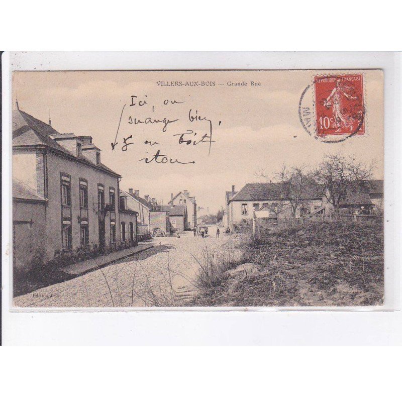 VILLERS-aux-BOIS: grande rue - très bon état