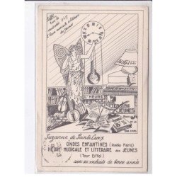 PUBLICITE : Suzanne de Sainte Croix - ondes enfantines - Tour Eiffel - très bon état