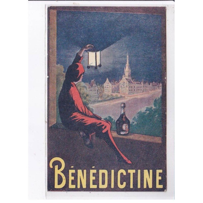 PUBLICITE : liqueur la Bénédictine - illustrée par Leonetto CAPPIELLO - très bon état