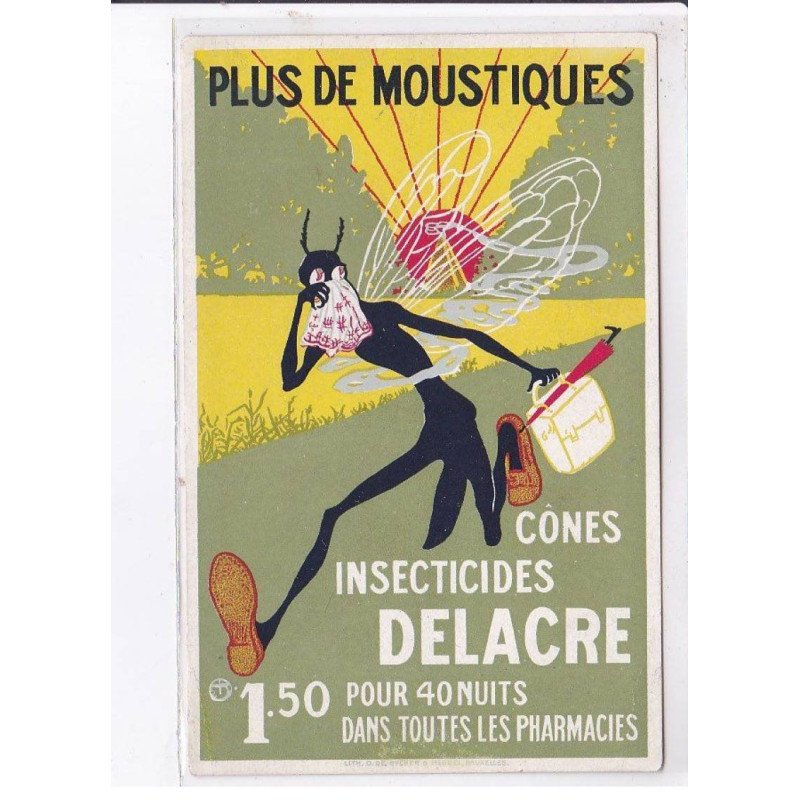 PUBLICITE : "plus de moustiques" - insecticides Delacre - état